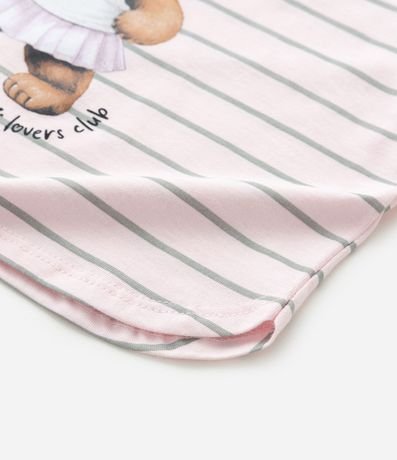 Blusa Infantil con Estampa Rayada y Osa - Talle 1 a 6 años 5