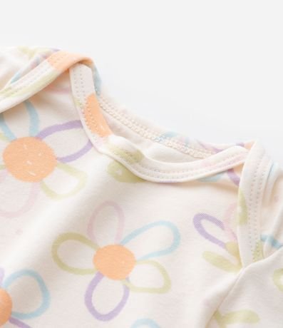 Body Infantil con Estampa Floral - Talle 0 a 18 meses 8