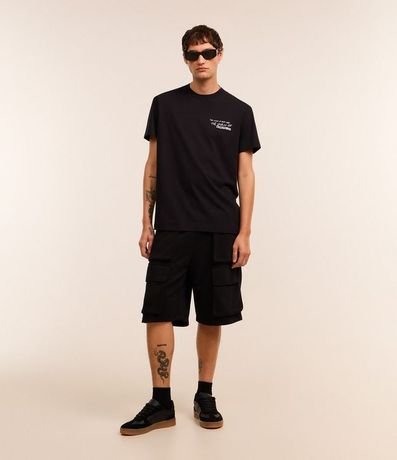 Remera Comfort en Algodón con Estampa de Angel y Lettering 2