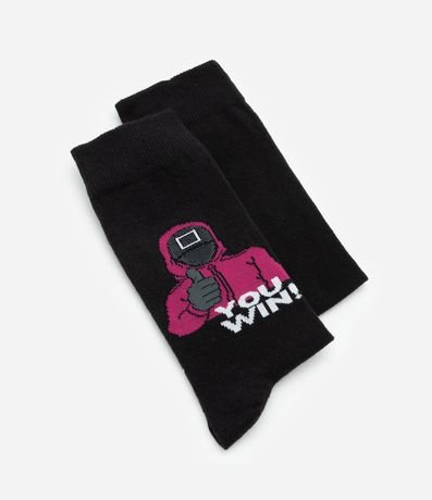 Media Caña Larga en Algodón con Estampada Round 6 4