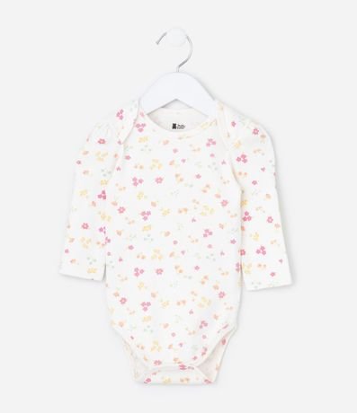 Body Infantil en Rib con Estampa Floral Liberty - Talle RN a 18 Meses 2