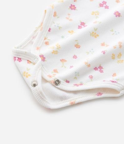 Body Infantil en Rib con Estampa Floral Liberty - Talle RN a 18 Meses 5