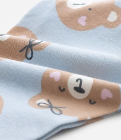 Pantalón Infantil en Cotton con Estampa Osito - Talle RN a 18 meses 4