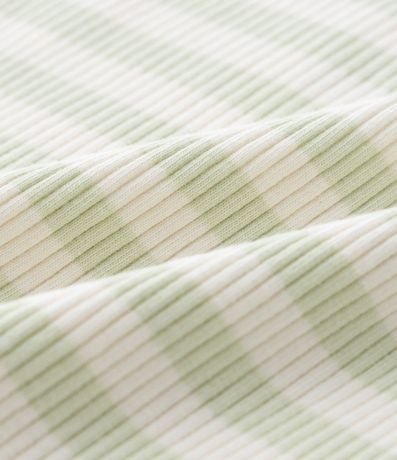 Mono Infantil con Bordado de Cangrejo y Rayas Canelado - Talle 0 a 18 Meses 3