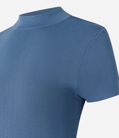 Blusa en Punto con Cuello Alto 6