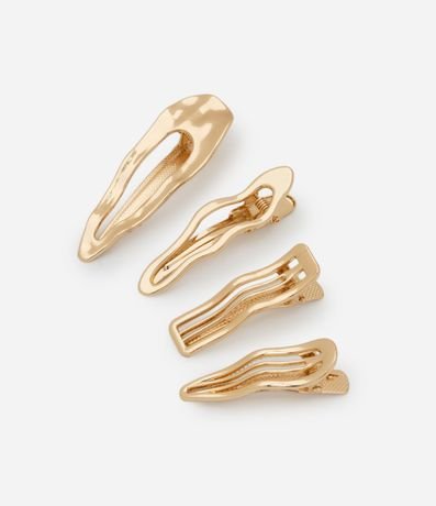 Kit 04 Pinzas para el Pelo en Metal