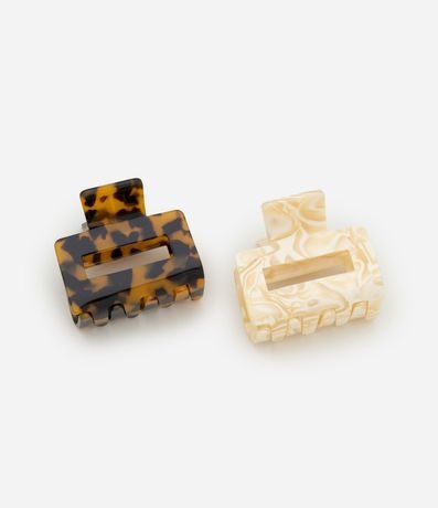 Kit 02 Pinzas para el Pelo en Acrílico