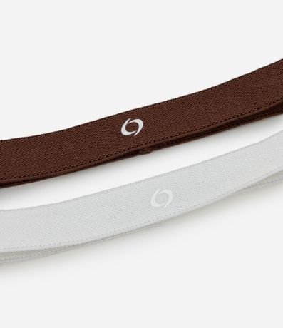 Kit 02 Cintas Para el Pelo Deportivas Finas 2