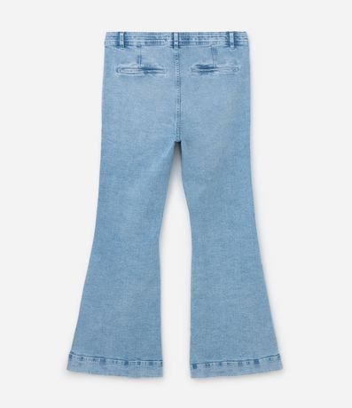 Pantalón Flare en Jeans con Bordado nos Bolsillos Curve & Plus Size 7