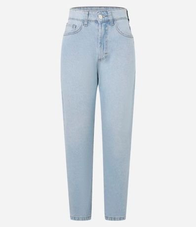 Pantalón Mom jean con Cintura Alta y Barra Doblada