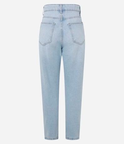 Pantalón Mom jean con Cintura Alta y Barra Doblada 2