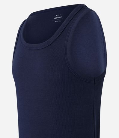 Musculosa Regular Básica en Rib de Algodón 3