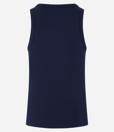 Musculosa Regular Básica en Rib de Algodón 4