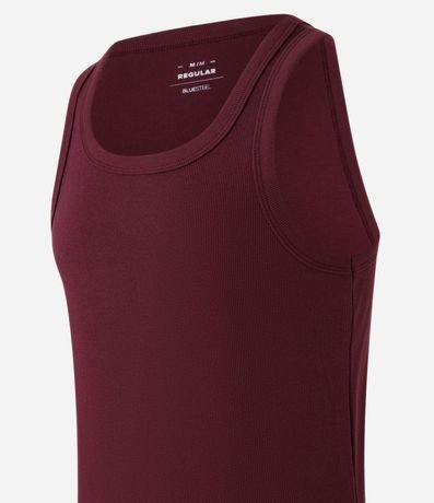 Musculosa Regular Básica en Rib de Algodón 7