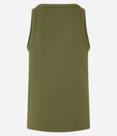 Musculosa Regular Básica en Rib de Algodón 5