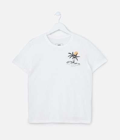 Remera Infantil con Estampa de Playa - Talle 5 a 14 años 1
