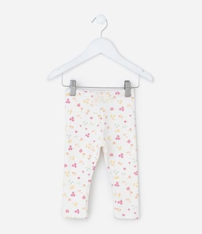 Pantalón Legging Infantil con Estampa Floral - Talle RN a 18 meses 2