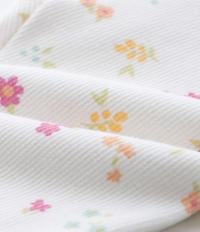 Pantalón Legging Infantil con Estampa Floral - Talle RN a 18 meses 4