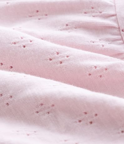 Short pollera Infantil con Moña y Texturizado - Talle 0 a 18 Meses 3