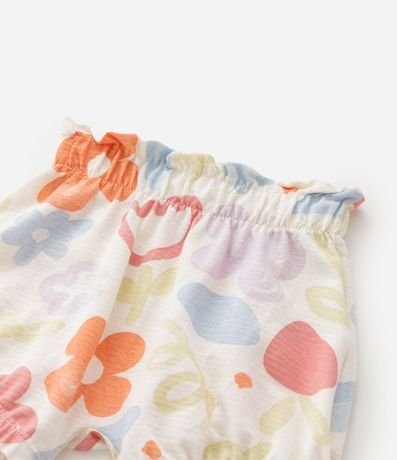 Conjunto Infantil con Estampa Floral - Talle 0 a 18 Meses 7