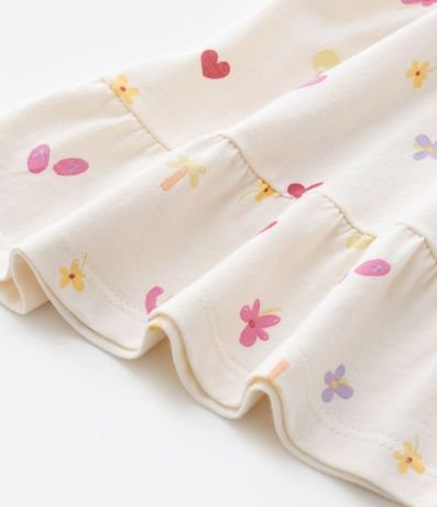 Vestido Infantil con Mini Ícones - Talle 0 a 18 Meses 5