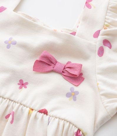 Vestido Infantil con Mini Ícones - Talle 0 a 18 Meses 7