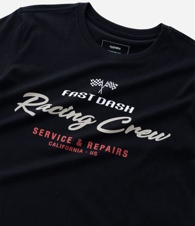 Remera Infantil con Lettering Racing Crew - Talle 5 a 14 años 4