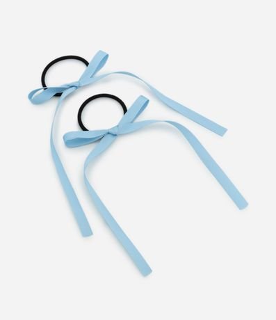 Kit 02 Elásticos para el Pelo con Lazos Aplicados