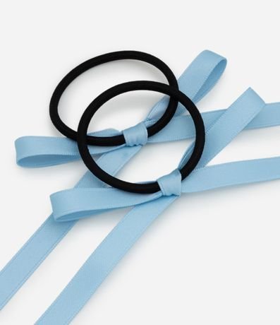 Kit 02 Elásticos para el Pelo con Lazos Aplicados 3