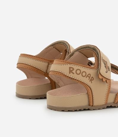 Sandalia Infantil de Tiras Estampa Dinosaurio - Talle 20 A 27 2