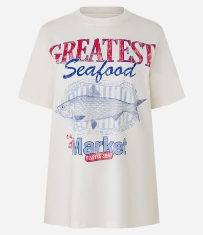 Remera T-Shirt con Estampa Pez Seafood 6