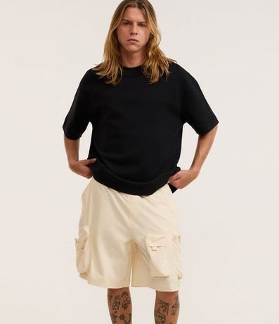 Bermuda Baggy Cropped con Bolsillos 5