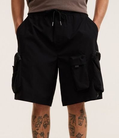 Bermuda Baggy Cropped con Bolsillos 2