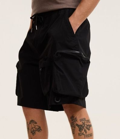 Bermuda Baggy Cropped con Bolsillos 3