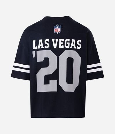 Remera Oversized en Algodón con Estampado Raiders NFL 2