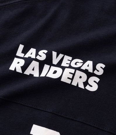 Remera Oversized en Algodón con Estampado Raiders NFL 6