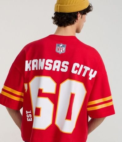 Remera Boxy en Algodón con Estampa Lettering Chiefs 3