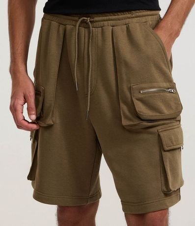 Bermuda en Algodón con Bolsillos Cargo 2