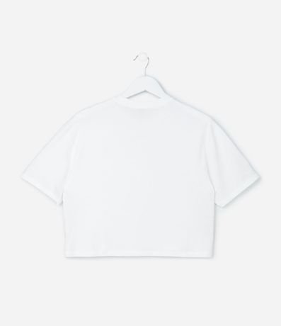 Remera Corta Infantil con Flores Aplicadas - Talle 5 a 14 años 2