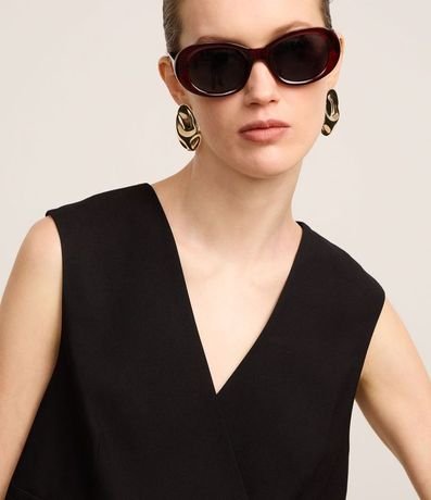 Chaleco Alfaiatado en Viscosa con Escote V Traspasado 3