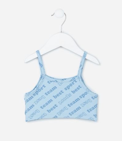 Musculosa Cropped Infantil con Lettering Sport - Talle 2 a 6 años 2