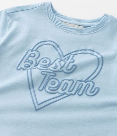 Blusa Infantil con Estampa de Corazón y Lettering - Talle 1 A 5 años 6