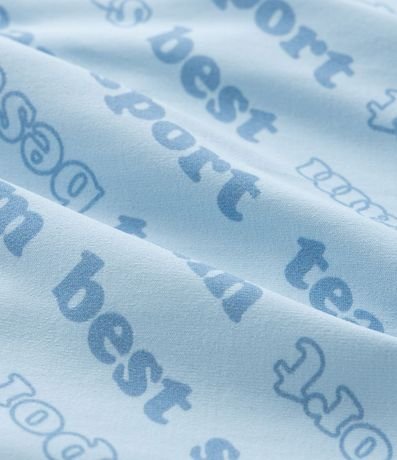 Short Pollera Infantil con Pliegues y Estampa Lettering - Talle 1 A 5 años 4