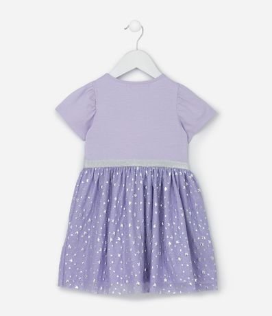 Vestido Infantil con Estampa de Estrella y Carterita - Talle 1 a 6 años 4
