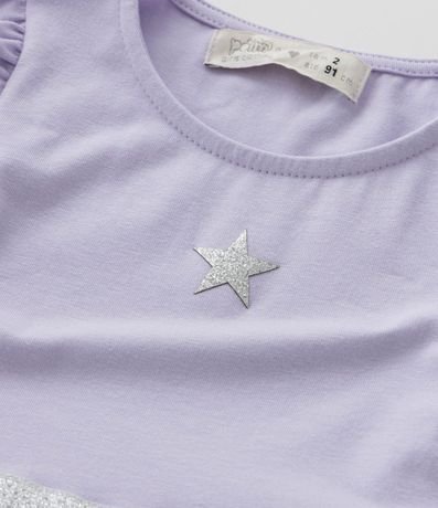 Vestido Infantil con Estampa de Estrella y Carterita - Talle 1 a 6 años 6