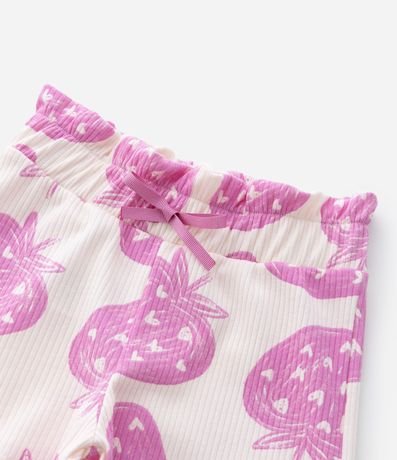 Short Clochard Infantil con Estampa Morangos - Tam1 a 6 años 5