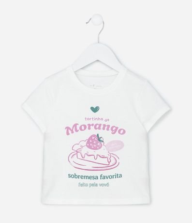 Blusa Infantil Torta de Frutilla - Talle 1 a 6 años