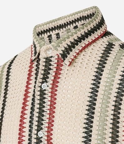 Camisa en Ganchillo Rustico con Textura 2