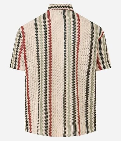 Camisa en Ganchillo Rustico con Textura 3