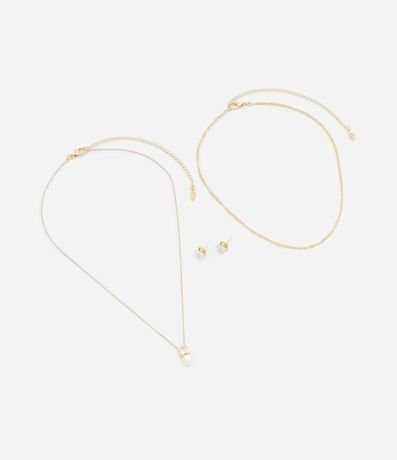 Conjunto de Collar Capas con Colgante y Caravana Punto de Luz 2